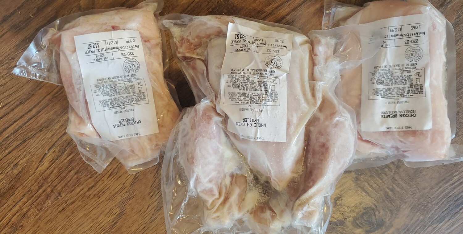 Breasts,Drumsticks,&nbsp; Thighs, Whole Chicken, &amp; Wings&nbsp;